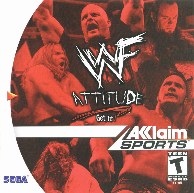 WWF Attitude box art for Sega Dreamcast